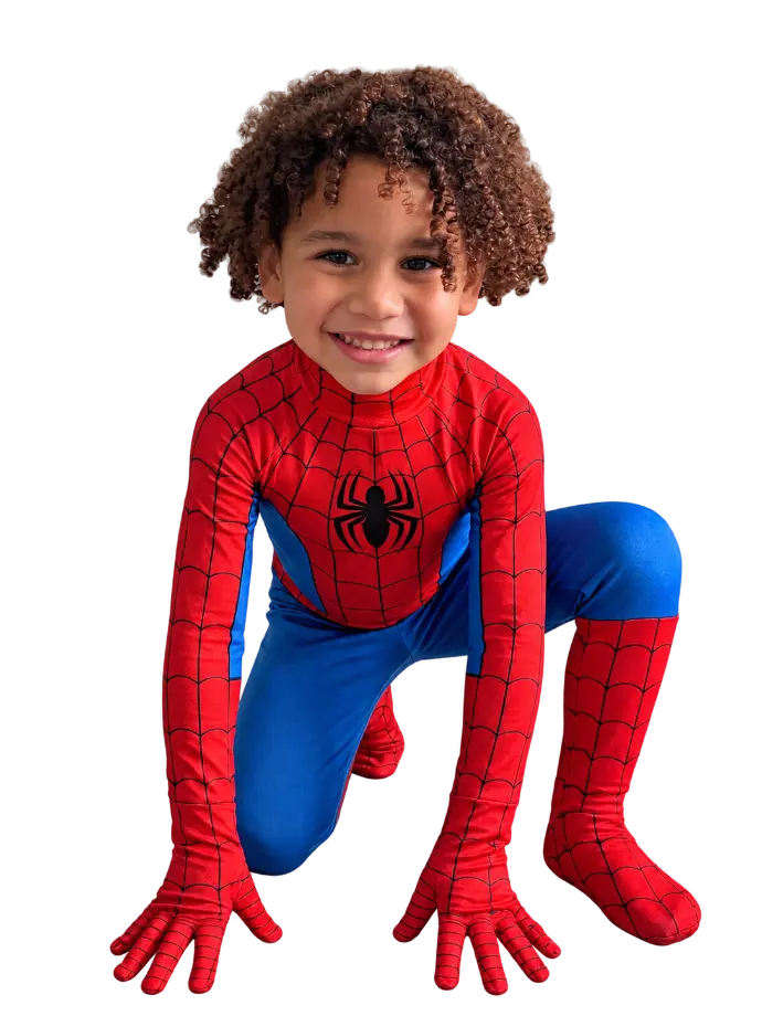 Noah vestido de Spiderman