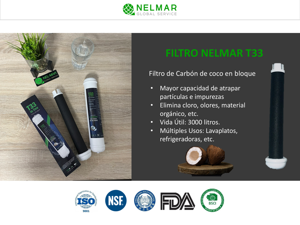FILTRO DE AGUA NELMAR T33