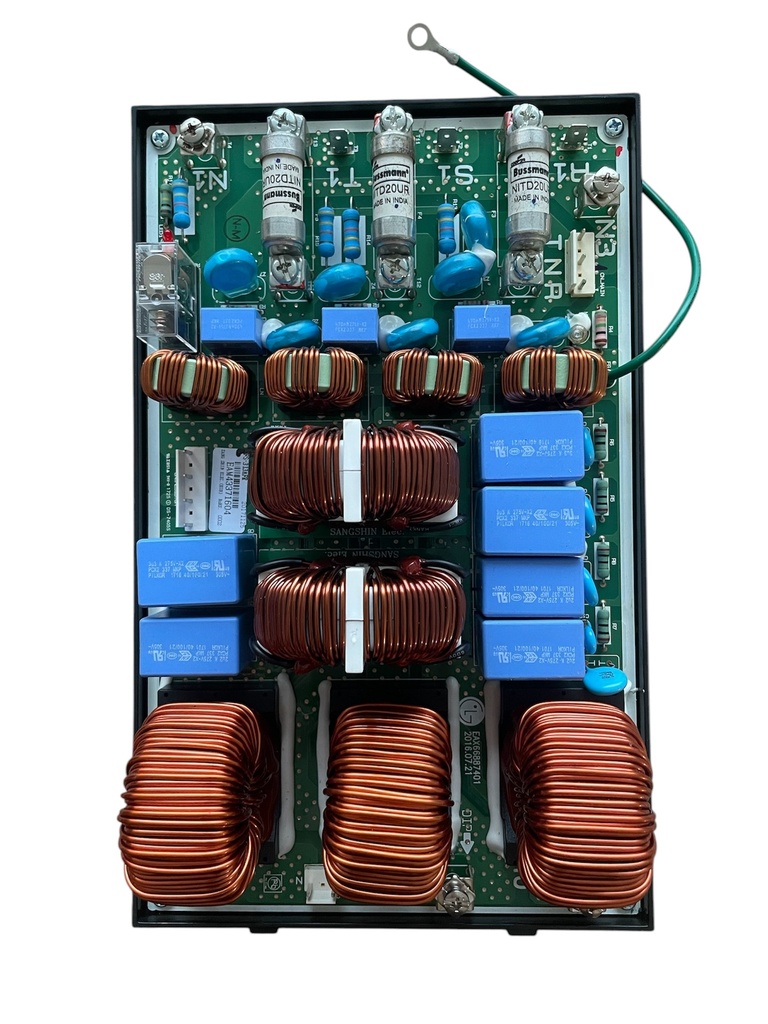 Filter,AC Line MULTI V LFS-313AFR 380TO415VAC 12A 3.3uF,2.2uF,0.47uF 10000PF EAX66887401